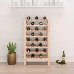 vidaXL Solid Wood Pine Wine Rack Alcohol Rack Bottle Holder Shelf Multi Models - 61.5 x 30 x 107.5 cm