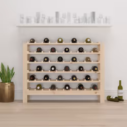 vidaXL Solid Wood Pine Wine Rack Alcohol Rack Bottle Holder Shelf Multi Models - 109.5 x 30 x 82 cm