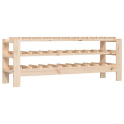vidaXL Solid Wood Pine Wine Rack Alcohol Rack Bottle Holder Shelf Multi Models - 109.5 x 30 x 42 cm