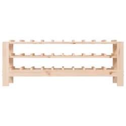 vidaXL Solid Wood Pine Wine Rack Alcohol Rack Bottle Holder Shelf Multi Models - 109.5 x 30 x 42 cm - Additional view 4