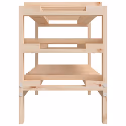 vidaXL Solid Wood Pine Wine Rack Alcohol Rack Bottle Holder Shelf Multi Models - 109.5 x 30 x 42 cm - Additional view 5