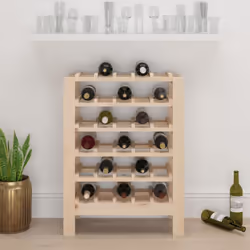 vidaXL Solid Wood Pine Wine Rack Alcohol Rack Bottle Holder Shelf Multi Models - 61.5 x 30 x 82 cm