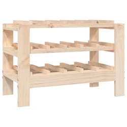 vidaXL Solid Wood Pine Wine Rack Alcohol Rack Bottle Holder Shelf Multi Models - 61.5 x 30 x 42 cm