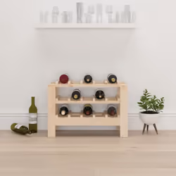 vidaXL Solid Wood Pine Wine Rack Alcohol Rack Bottle Holder Shelf Multi Models - 61.5 x 30 x 42 cm