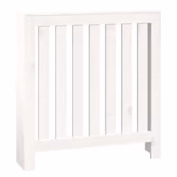 vidaXL Radiator Cover Wooden Heating Cover Radiator Cabinet Solid Wood Pine - white, 79.5 x 19 x 84 cm