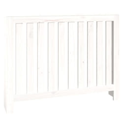 vidaXL Radiator Cover Wooden Heating Cover Radiator Cabinet Solid Wood Pine - white, 108.5 x 19 x 84 cm