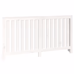 vidaXL Radiator Cover Wooden Heating Cover Radiator Cabinet Solid Wood Pine - white, 153 x 19 x 84 cm
