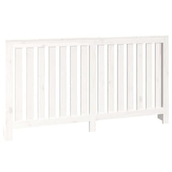 vidaXL Radiator Cover Wooden Heating Cover Radiator Cabinet Solid Wood Pine - white, 153 x 19 x 84 cm