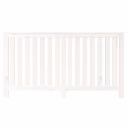 vidaXL Radiator Cover Wooden Heating Cover Radiator Cabinet Solid Wood Pine - white, 153 x 19 x 84 cm