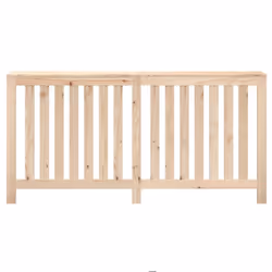 vidaXL Radiator Cover Wooden Heating Cover Radiator Cabinet Solid Wood Pine - brown, 169 x 19 x 84 cm - Additional view 4