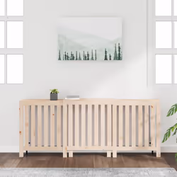 vidaXL Radiator Cover Wooden Heating Cover Radiator Cabinet Solid Wood Pine - brown, 210 x 21 x 85 cm
