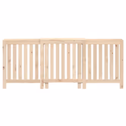 vidaXL Radiator Cover Wooden Heating Cover Radiator Cabinet Solid Wood Pine - brown, 210 x 21 x 85 cm - Additional view 4