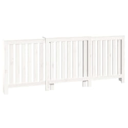 vidaXL Radiator Cover Wooden Heating Cover Radiator Cabinet Solid Wood Pine - white, 210 x 21 x 85 cm