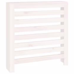 vidaXL Solid Wood Pine Radiator Cover Radiator Cabinet Multi Colours/Sizes - White, 79.5 x 19 x 84 cm