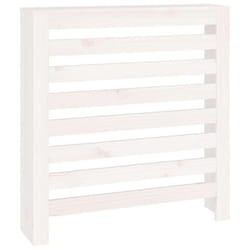 vidaXL Solid Wood Pine Radiator Cover Radiator Cabinet Multi Colours/Sizes - White, 79.5 x 19 x 84 cm