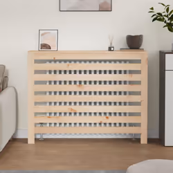 vidaXL Solid Wood Pine Radiator Cover Radiator Cabinet Multi Colours/Sizes - Brown, 108.5 x 19 x 84 cm