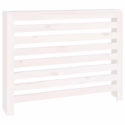 vidaXL Solid Wood Pine Radiator Cover Radiator Cabinet Multi Colours/Sizes - White, 108.5 x 19 x 84 cm
