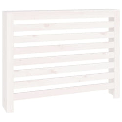 vidaXL Solid Wood Pine Radiator Cover Radiator Cabinet Multi Colours/Sizes - White, 108.5 x 19 x 84 cm