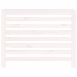 vidaXL Solid Wood Pine Radiator Cover Radiator Cabinet Multi Colours/Sizes - White, 108.5 x 19 x 84 cm - Additional view 4