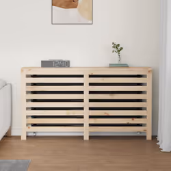 vidaXL Solid Wood Pine Radiator Cover Radiator Cabinet Multi Colours/Sizes - Brown, 153 x 19 x 84 cm - Additional view 2