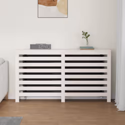 vidaXL Solid Wood Pine Radiator Cover Radiator Cabinet Multi Colours/Sizes - White, 153 x 19 x 84 cm - Additional view 2