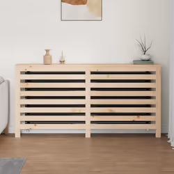 vidaXL Solid Wood Pine Radiator Cover Radiator Cabinet Multi Colours/Sizes - Brown, 169 x 19 x 84 cm