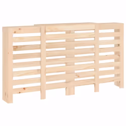 vidaXL Solid Wood Pine Radiator Cover Radiator Cabinet Multi Colours/Sizes - Brown, 210 x 21 x 85 cm - Additional view 6