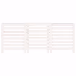 vidaXL Solid Wood Pine Radiator Cover Radiator Cabinet Multi Colours/Sizes - White, 210 x 21 x 85 cm - Additional view 4
