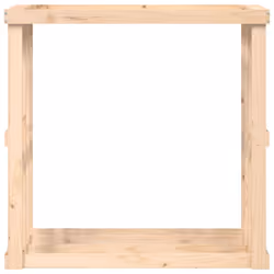 vidaXL Outdoor Log Holder Honey Brown Wooden Firewood Stand Solid Wood Pine - Brown, 108 x 52 x 106 cm - Additional view 5