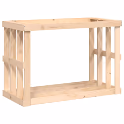 vidaXL Outdoor Log Holder Honey Brown Wooden Firewood Stand Solid Wood Pine - Brown, 108 x 52 x 74 cm