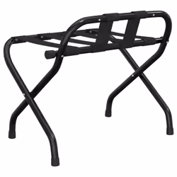 vidaXL Luggage Rack with Backrest Black/Black and Silver 56x39x52/56x40x49 cm - Black, 56 x 39 x 52 cm - Additional view 4