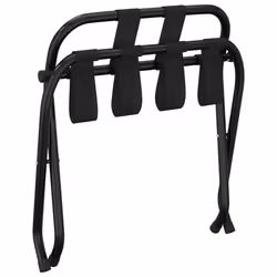 vidaXL Luggage Rack with Backrest Black/Black and Silver 56x39x52/56x40x49 cm - Black, 56 x 39 x 52 cm - Additional view 5