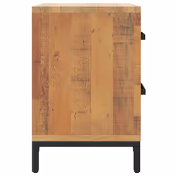 vidaXL Solid Wood Pine Bedside Cabinets Bedroom Side Table Wooden Nightstand - brown, 36 x 30 x 45 cm/ 2 pcs - Additional view 5