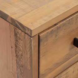 vidaXL Solid Wood Pine Bedside Cabinets Bedroom Side Table Wooden Nightstand - brown, 36 x 30 x 45 cm/ 2 pcs - Additional view 6