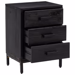 VidaXL 3120341 nightstand/bedside table Black - Additional view 4
