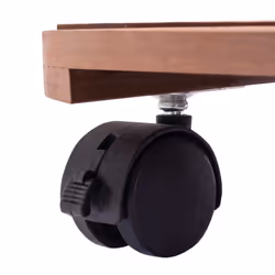 vidaXL 2/4x Plant Trolleys WPC Dolly Caddy Stand Round/Square Multi Colours - brown, Ã30x7,5 cm - Additional view 4