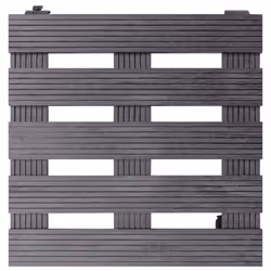 vidaXL 2/4x Plant Trolleys WPC Dolly Caddy Stand Round/Square Multi Colours - grey, 30x30x7,5 cm