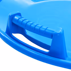 vidaXL Round Sledge PP Patio Snow Glider Plate Disc Sledge Slide Disc Blue/Red - blue
