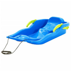 vidaXL Sledge with Brakes Polypropylene Toboggan Ski Snowracer Multi Colours - blue