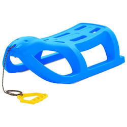 vidaXL Sledge Polypropylene Toboggan Sleigh Snowracer Snow Scooter Blue/Red - blue