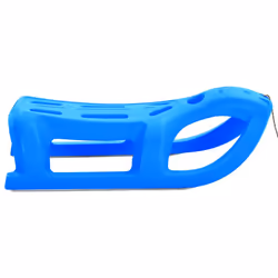 vidaXL Sledge Polypropylene Toboggan Sleigh Snowracer Snow Scooter Blue/Red - blue