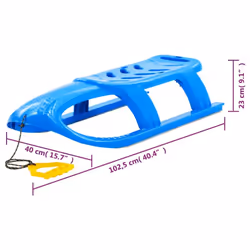vidaXL Sledge Polypropylene Outdoor Playset Snowracer Multi Colours/Models - blue, sledge - Additional view 5