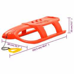 vidaXL Sledge Polypropylene Outdoor Playset Snowracer Multi Colours/Models - red, sledge