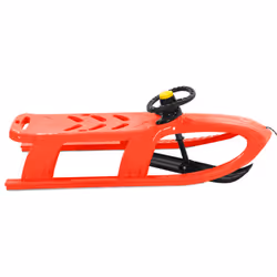 vidaXL Sledge Polypropylene Outdoor Playset Snowracer Multi Colours/Models - red, sledge + wheel