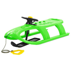 vidaXL Sledge Polypropylene Outdoor Playset Snowracer Multi Colours/Models - green, sledge + wheel