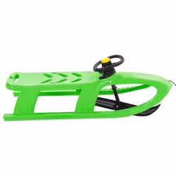 vidaXL Sledge Polypropylene Outdoor Playset Snowracer Multi Colours/Models - green, sledge + wheel