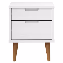 VidaXL 350496 nightstand/bedside table White - Additional view 4