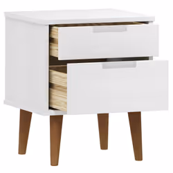 VidaXL 350496 nightstand/bedside table White - Additional view 5
