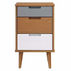 VidaXL 350498 nightstand/bedside table Brown - Additional view 4