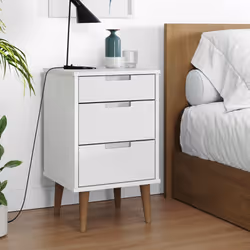 VidaXL 350499 nightstand/bedside table White